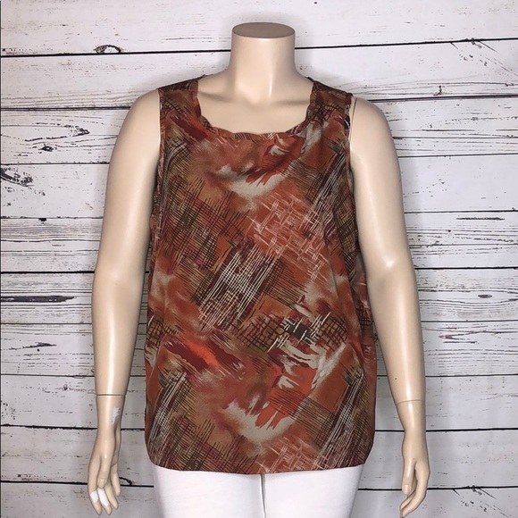 CJ Banks Tops - CJ Banks NWT 2X Watercolor Painterly Tank Top